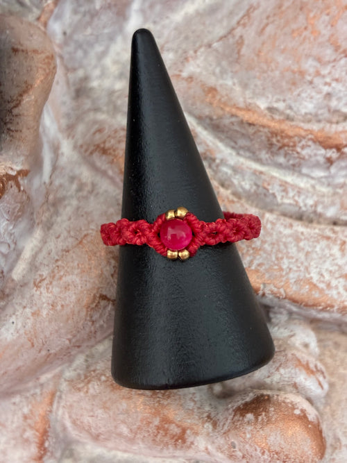 Bagues macramé personnalisables