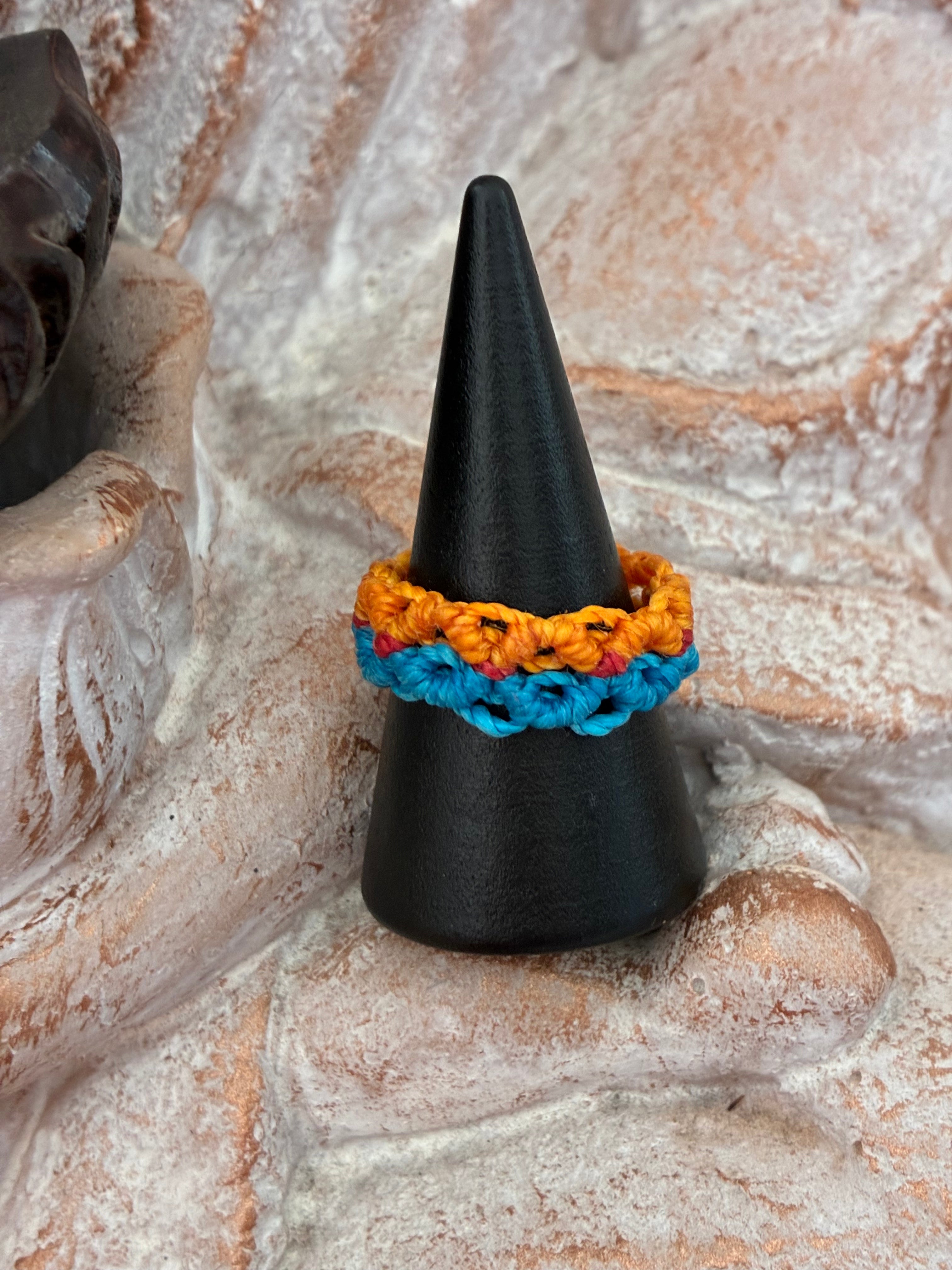 Bague macramé