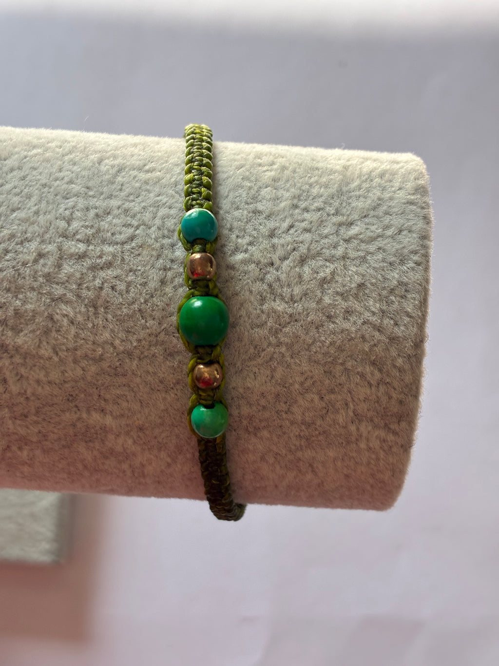 Bracelet macramé simple avec perles personnalisables