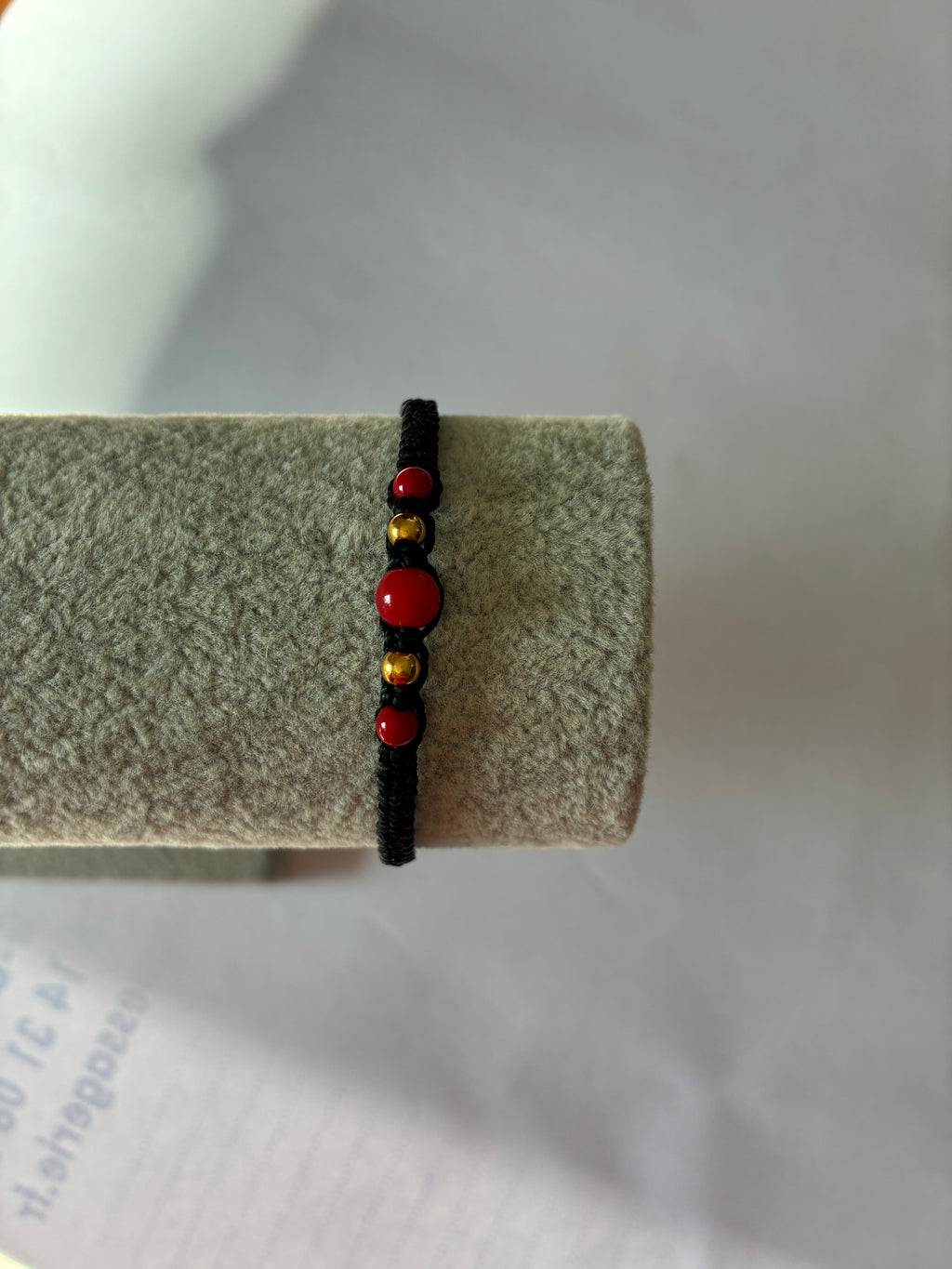 Bracelet macramé simple avec perles personnalisables