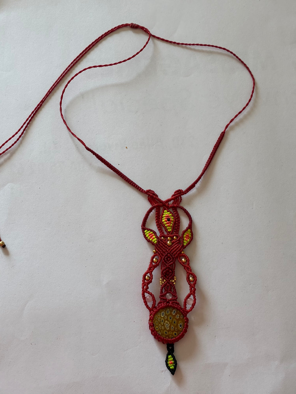 Collier macramé