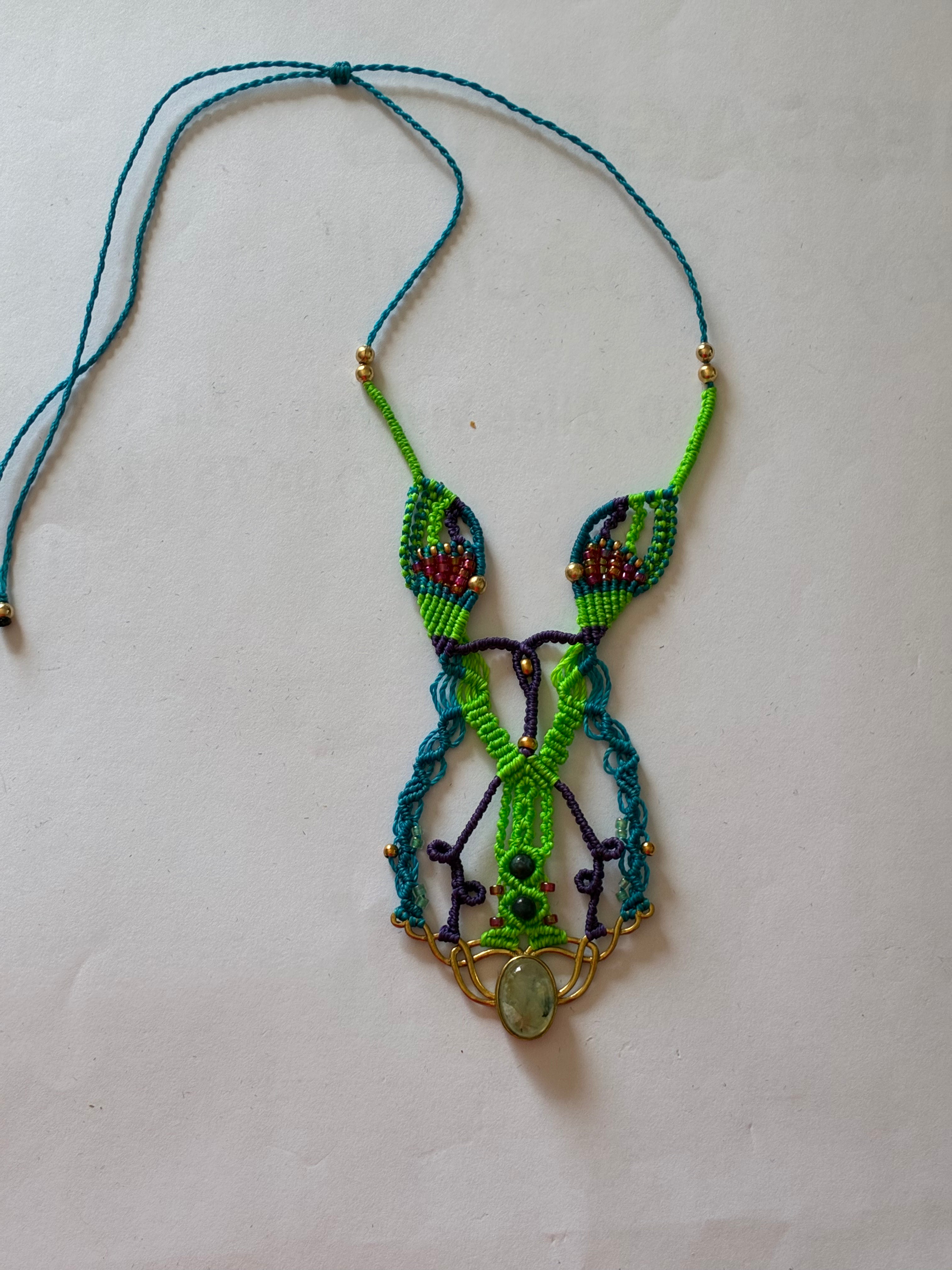 Collier macramé