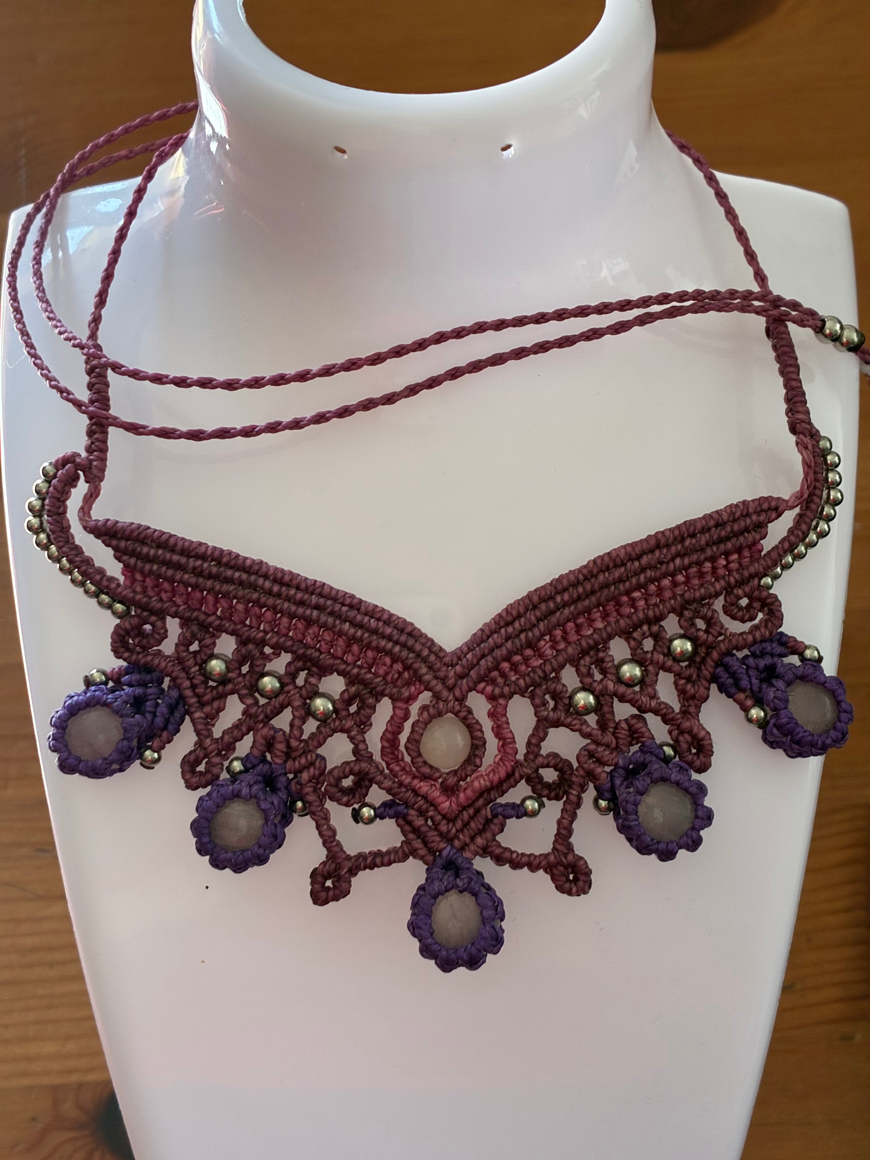 Collier macramé