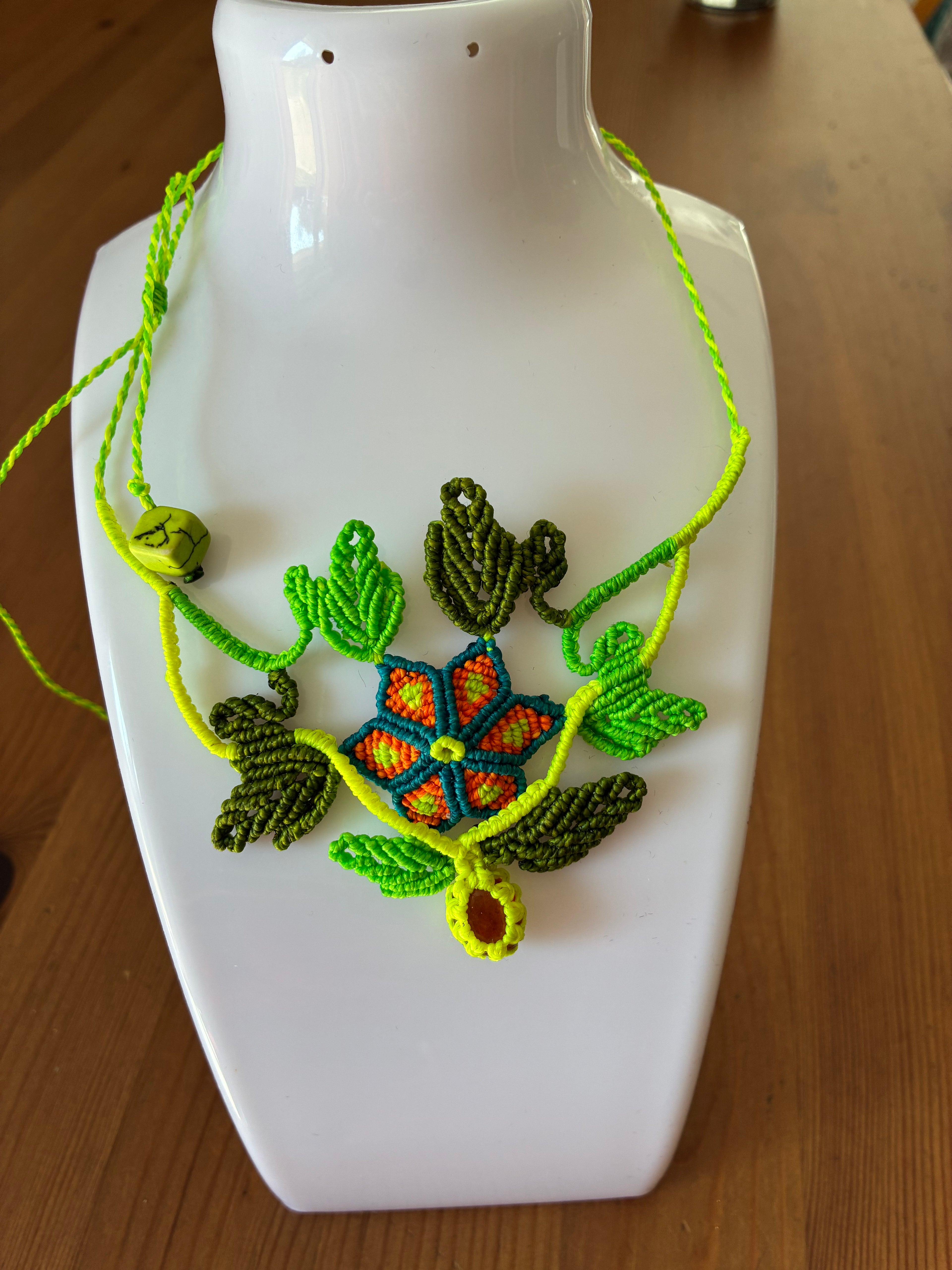 Collier macramé