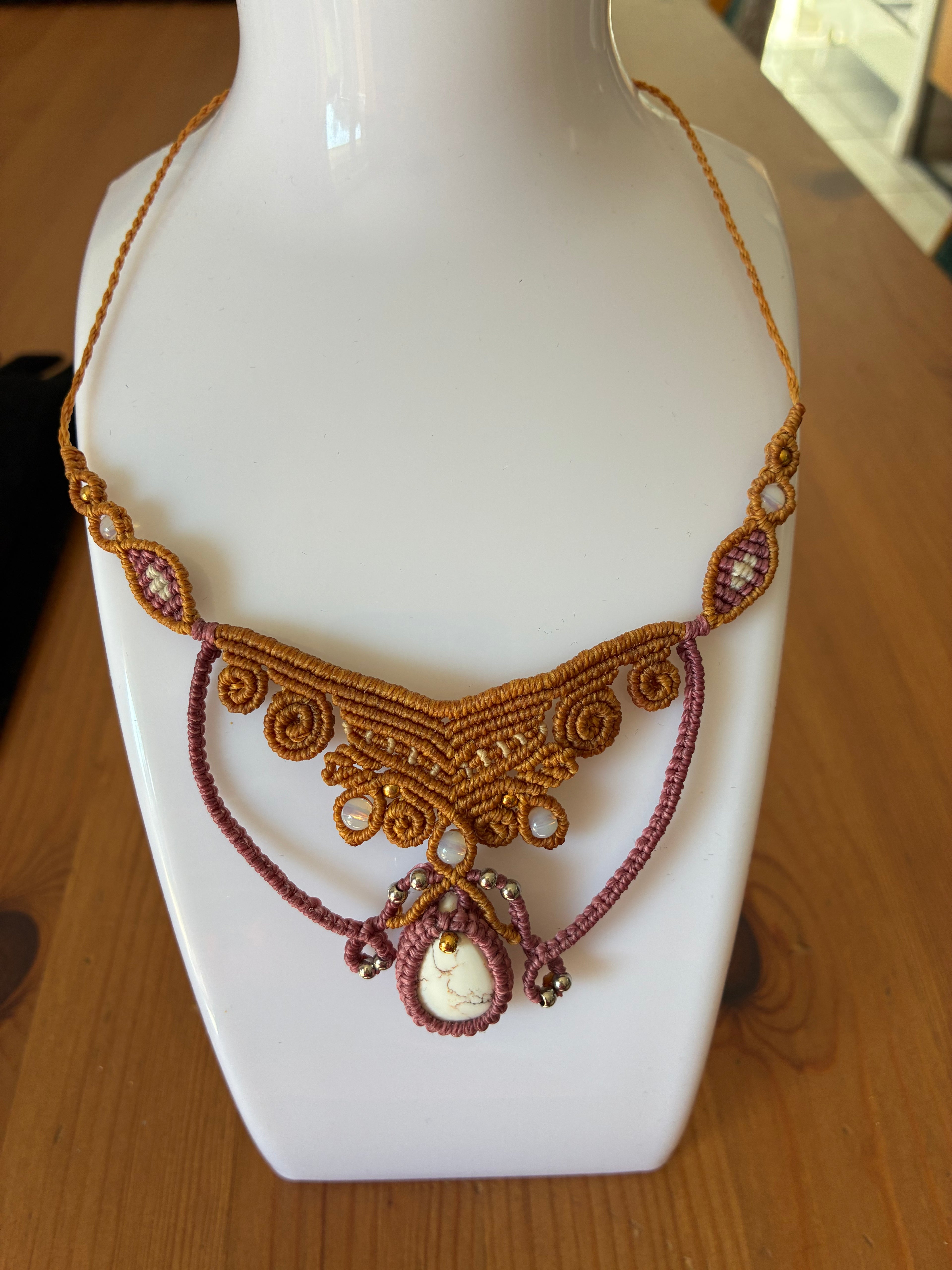 Collier macramé