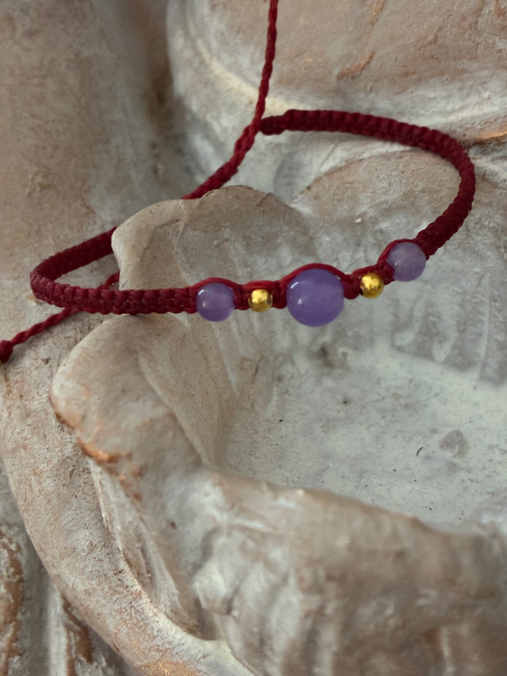 Bracelet macramé simple avec perles personnalisables