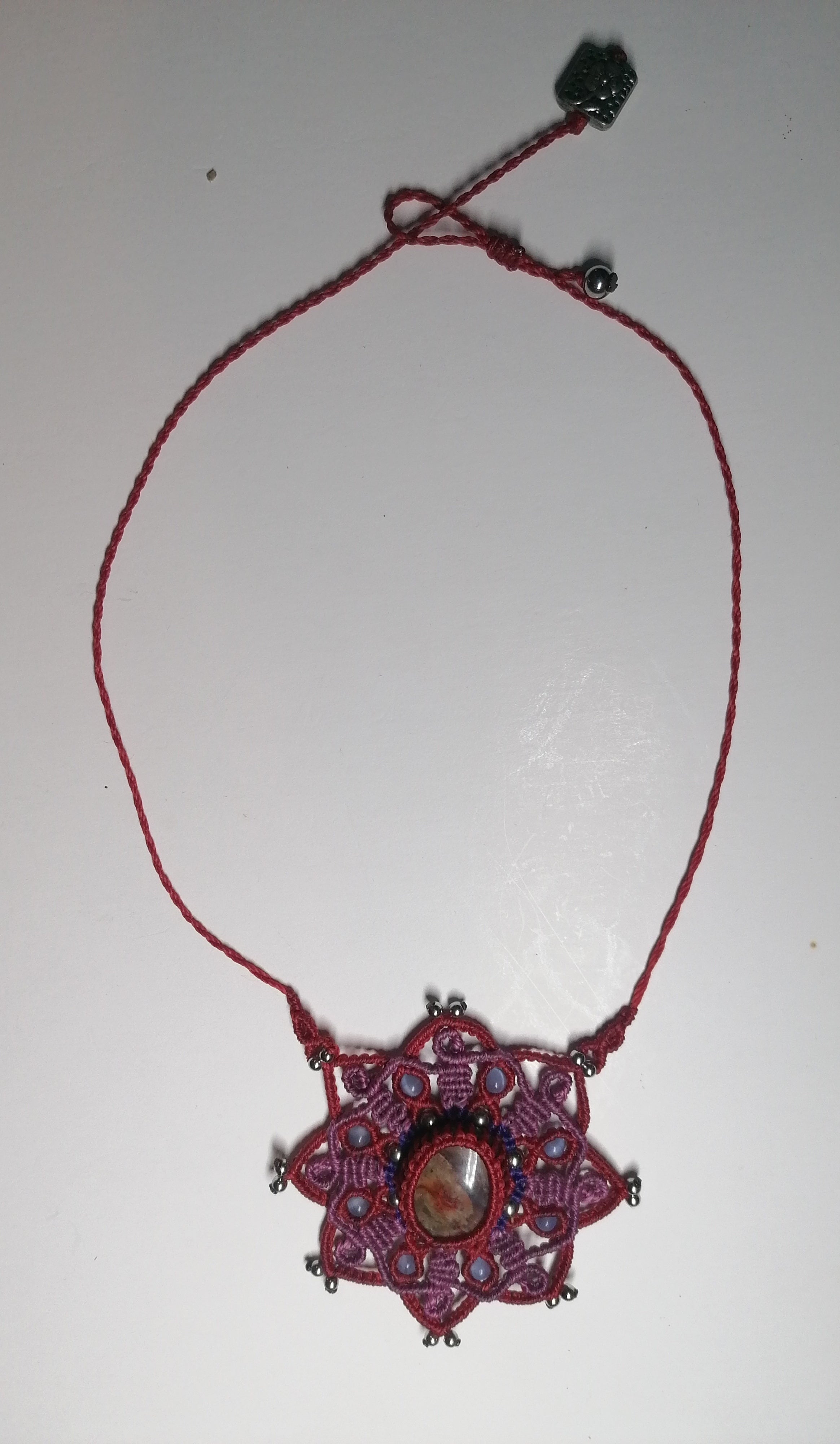 Collier macramé
